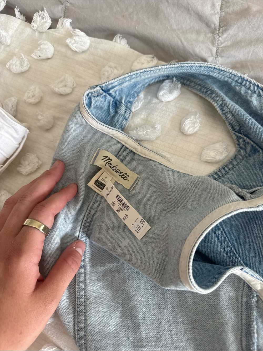 MADEWELL denim vest top 4 NWT - Picture 4 of 14